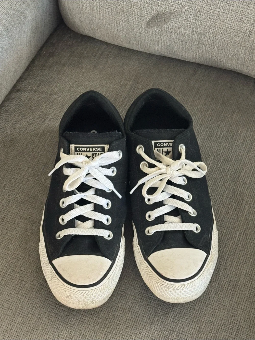 Women’s Converse Chuck Taylor ALL STAR Madison OX Casual Sneakers Black Size 8